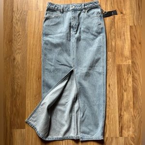 NWT Long Jean Skirt Size 26